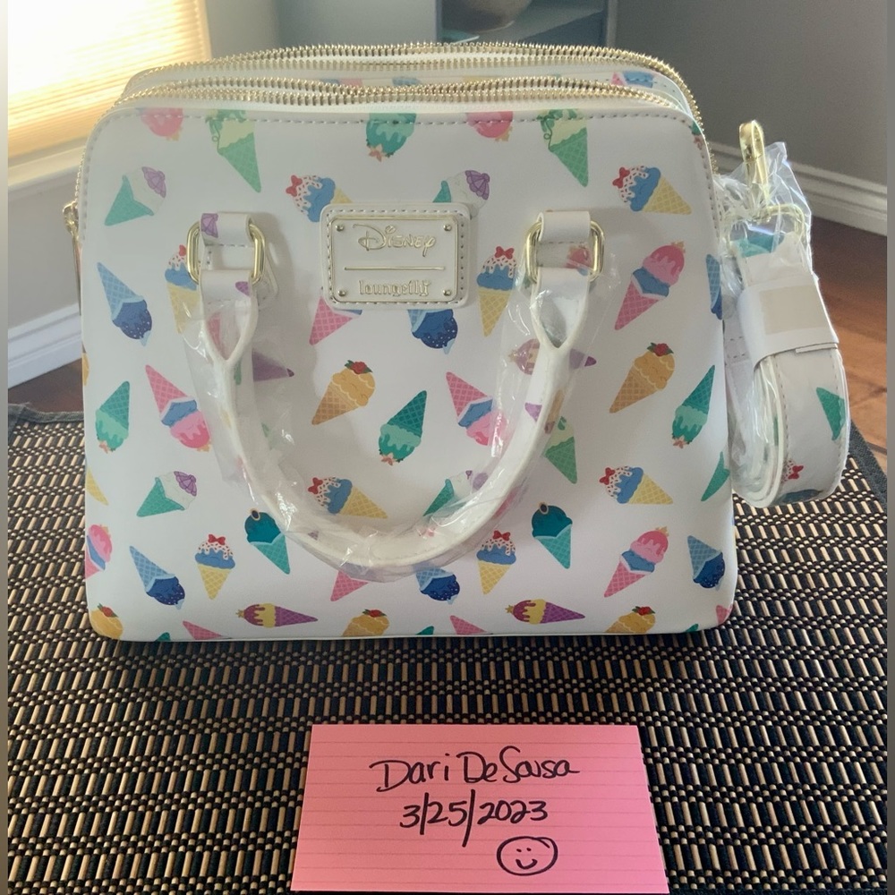 Loungefly Disney Princess Icream Cone Satchel NWT